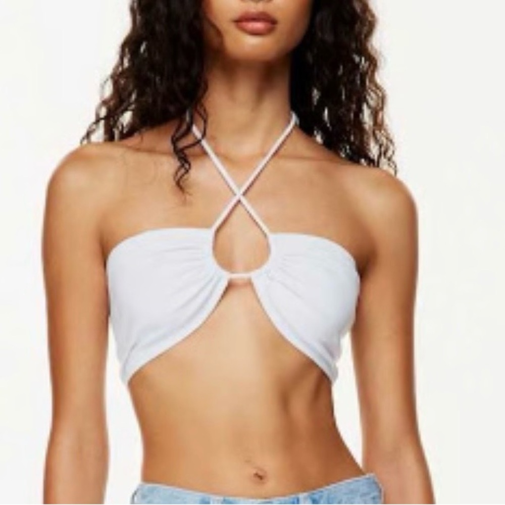 Aritzia Sunday Best White Cora Halter Top - Size L